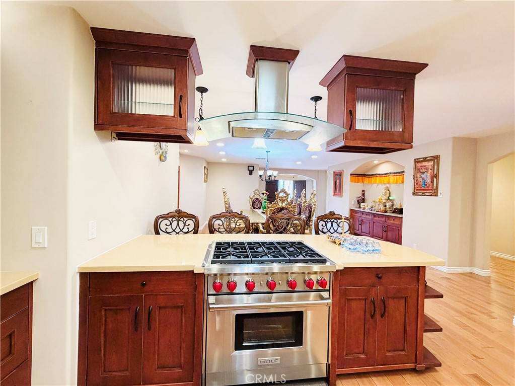 Chef's kitchen with Wolf range at 116 Termino